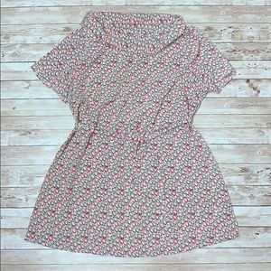 Gap Maternity Top Leaf Print Cowl Neck